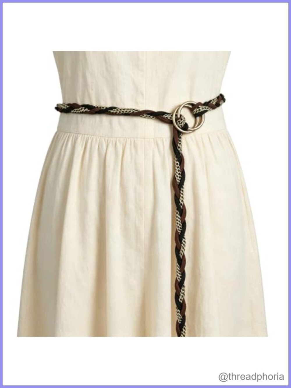 Medieval Braided Faux Leather Chain Belt Woven Waist Rope Cosplay Costume